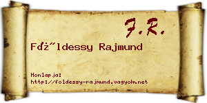Földessy Rajmund névjegykártya